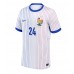 Camiseta Francia Ibrahima Konate #24 Segunda Equipación Replica Eurocopa 2024 mangas cortas